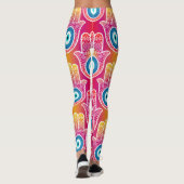 Mystic hamsa: naadloos design. leggings (Achterkant)
