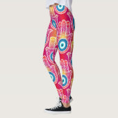 Mystic hamsa: naadloos design. leggings (Links)