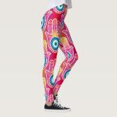 Mystic hamsa: naadloos design. leggings (Rechts)