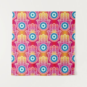 Mystic hamsa:  naadloos design. wandkleed