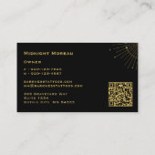 Mystic Hand Energy Healing QR Code Visitekaartje (Achterkant)