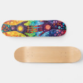 Mystic Hands - Aboriginal Style - Skateboard Deck (Horizontaal)