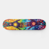 Mystic Hands - Aboriginal Style - Skateboard Deck (Horizontaal)