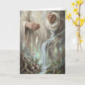 Mystic Hands Spinning Spring Water Roots Fantasy A Kaart (Gele Bloem)