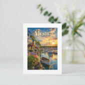 Mystic Harbor Reflections Briefkaart (Staand voorkant)