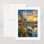 Mystic Harbor Reflections Briefkaart (Voorkant / Achterkant)
