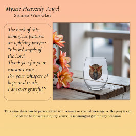 Mystic Heavenly Angel Wijnglas Zonder Voet