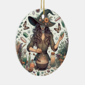 Mystic Herbalist: De kunst van hekserij en genezin Keramisch Ornament (Rechts)