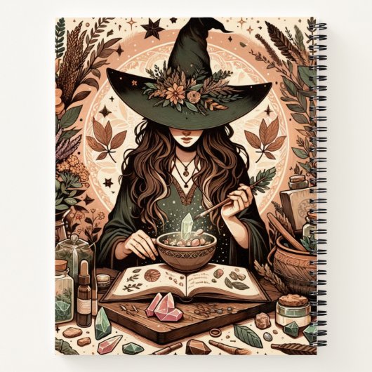 Mystic Herbalist: De kunst van hekserij en genezin Notitieboek (Achterkant)