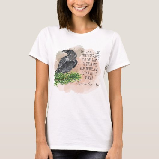 Mystic Herfsten Damon Salvatore Quote Shirt (Voorkant)