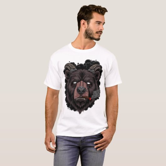 Mystic Horned Bear  T-shirt (Voorkant volledig)