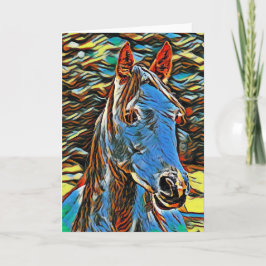 Mystic Horse Blank Wenskaart Kaart