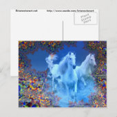 Mystic Horses Briefkaart (Voorkant / Achterkant)
