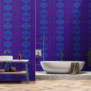 Mystic in blauw behang