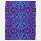 Mystic in blauw fleece deken (Voorkant)