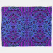 Mystic in blauw fleece deken (Voorkant (Horizontaal))
