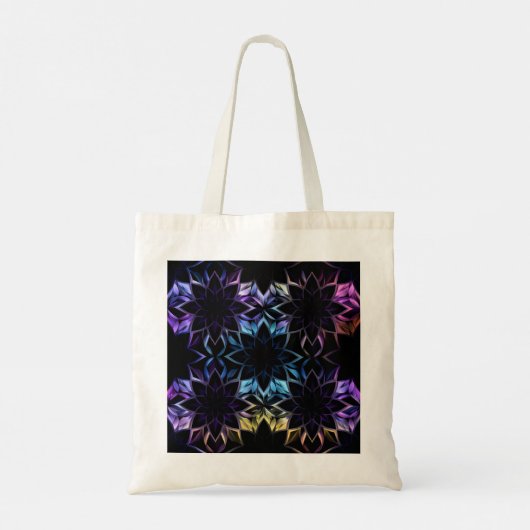 Mystic Iridescent Geometric Flower Tas (Achterkant)