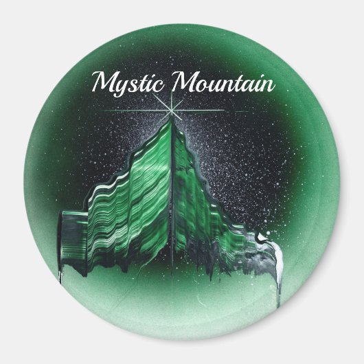 Mystic Jade Green Mountain Magneet (Voorkant)