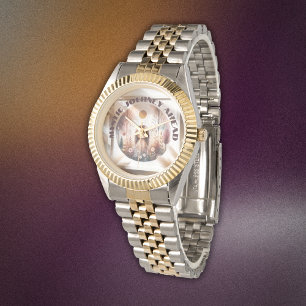 Mystic Journey Ahead, Boho in bruin en zwart   Horloge