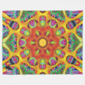 Mystic Kaleidoscoop Fleece Deken (Voorkant (Horizontaal))
