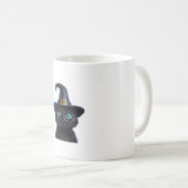 Mystic Kat – Halloween Cat Classic T-shirt Koffiemok (Voorkant rechts)