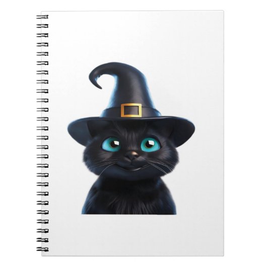 Mystic Kat – Halloween Cat Classic T-shirt Notitieboek (Voorkant)