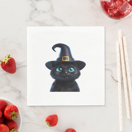 Mystic Kat – Halloween Cat Classic T-shirt Servet (Insitu)