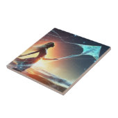 Mystic Kite Flyer Tegeltje (Zijkant)