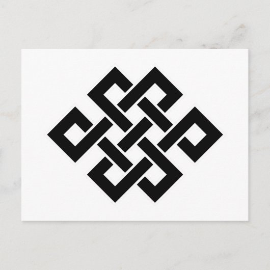 Mystic Knot - B&W 2 Briefkaart (Voorkant)