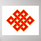 Mystic Knot - Red & Yellow Poster (Voorkant)