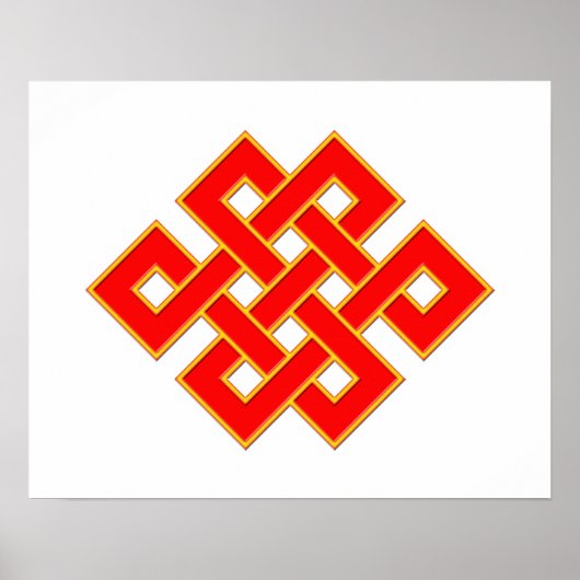 Mystic Knot - Red & Yellow Poster (Voorkant)