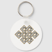 Mystic Knot - Silver & Gold 1 Sleutelhanger (Voorkant)