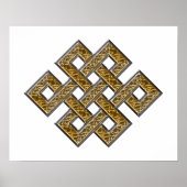 Mystic Knot - Silver & Gold 2 Poster (Voorkant)
