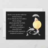 Mystic Koi & Golden Moon – Elegante Japanse Zen Ar Kaart (Voorkant)
