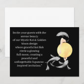 Mystic Koi & Golden Moon – Elegante Japanse Zen Ar Kaart (Voorkant / Achterkant)
