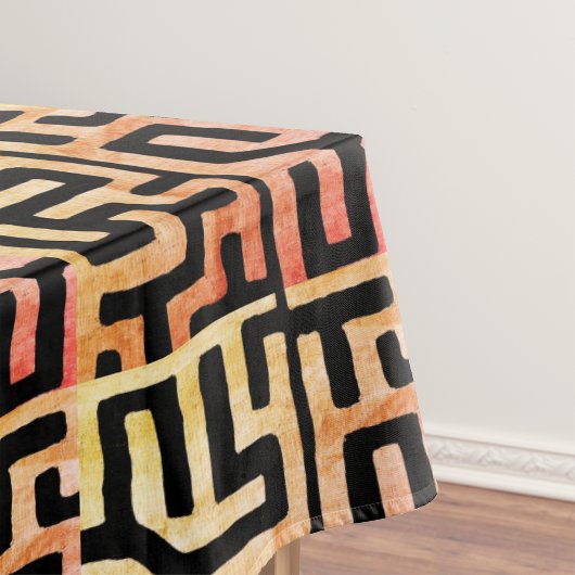 Mystic Kuba Cloth Tool-Dyed Geometric Tafelkleed