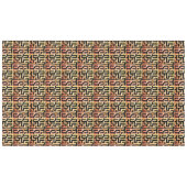 Mystic Kuba Cloth Tool-Dyed Geometric Tafelkleed (Voorkant (Horizontaal))