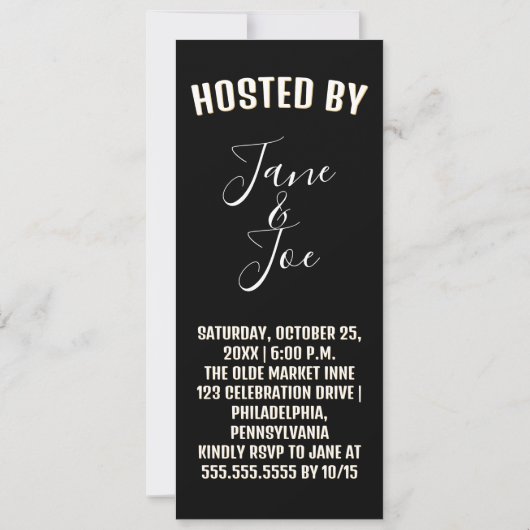 Mystic Lady in Dark Halloween Forest - Uitnodiging (Achterkant)