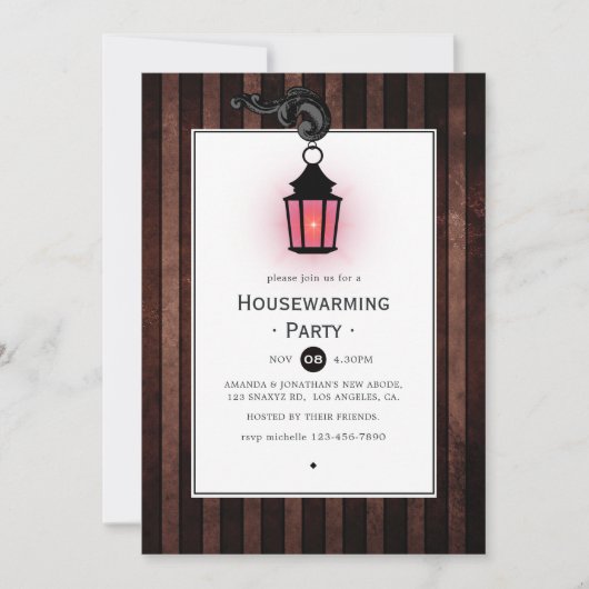 Mystic Lantern Housewarming Party Kaart (Voorkant)