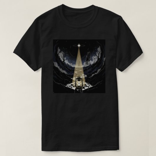 Mystic Lantern of the Dark Forest T-shirt (Design voorkant)