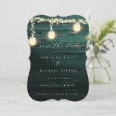 Mystic Lantern Wedding Save the Date Kaart (Staand voorkant)