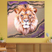 Mystic Lion 2 Canvas Afdruk (Insitu (Woonkamer))