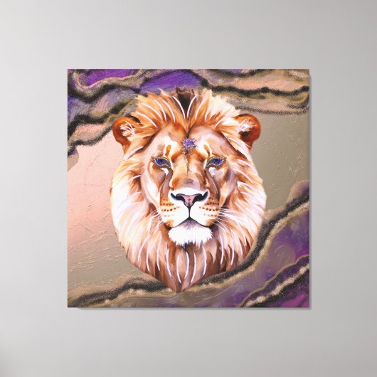 Mystic Lion 2 Canvas Afdruk (Voorkant)