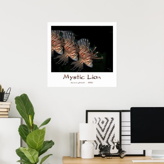 MYSTIC LION Art Print (Thuiskantoor)