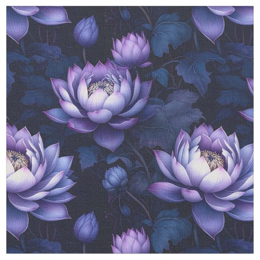 Mystic Lotus Night Garden Stof (Close Up)