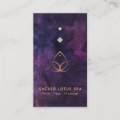 *~* Mystic Lotus Sacred Geometry Alchemy Shaman Visitekaartje (Voorkant)