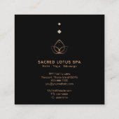 *~* Mystic Lotus Shaman Sacred Geometry Alchemy Vierkante Visitekaartje (Achterkant)