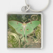 Mystic Luna Moth Sleutelhanger (Voorkant)