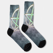 Mystic Luster: Opal Pentagram Sokken (Rechts)