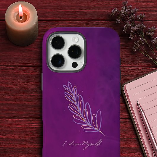Mystic Magenta Ik hou van mezelf Zelfwaarde bevest Case-Mate iPhone Case